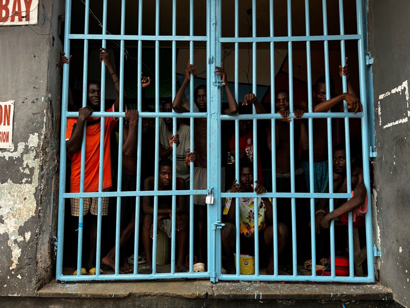 Monrovia Central Prison bars