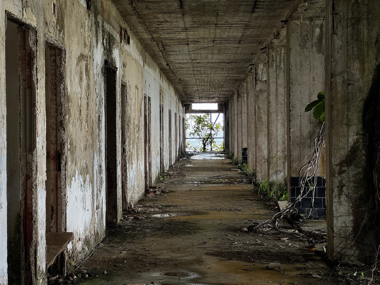 Interior corridor during Liberia field visit