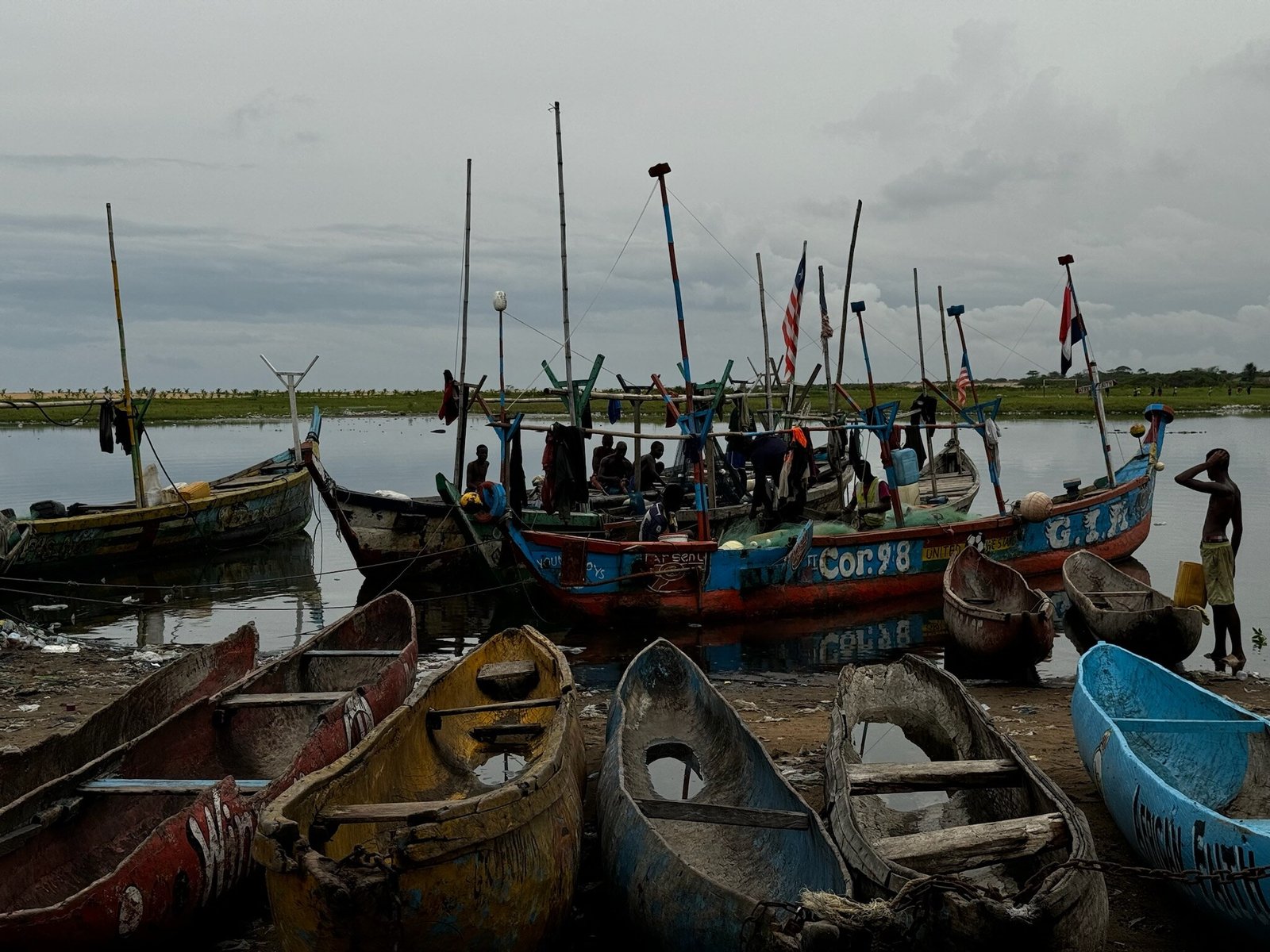 Fishing boats near Monrovia