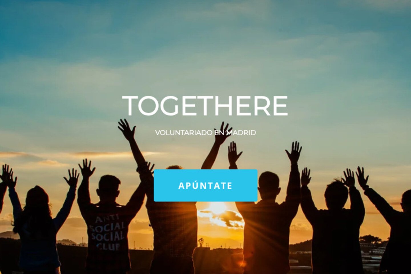 Togethere volunteer sunset