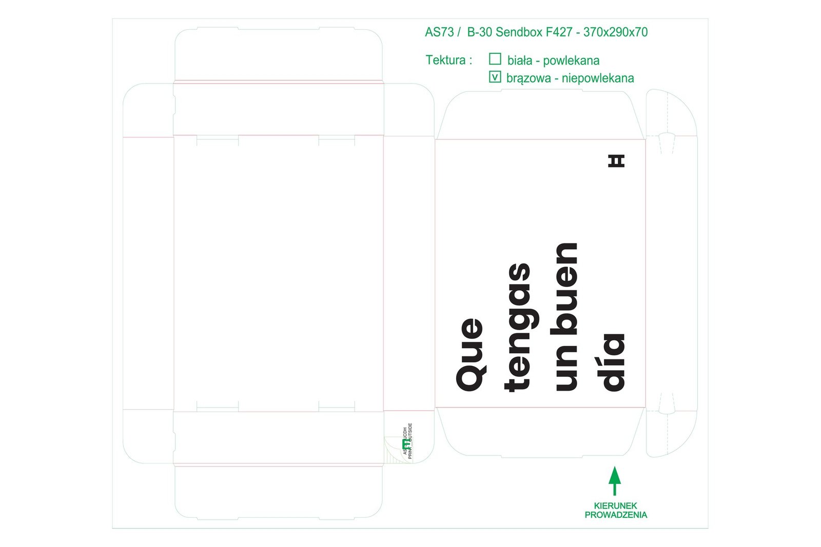 Hakuna shipping box dieline