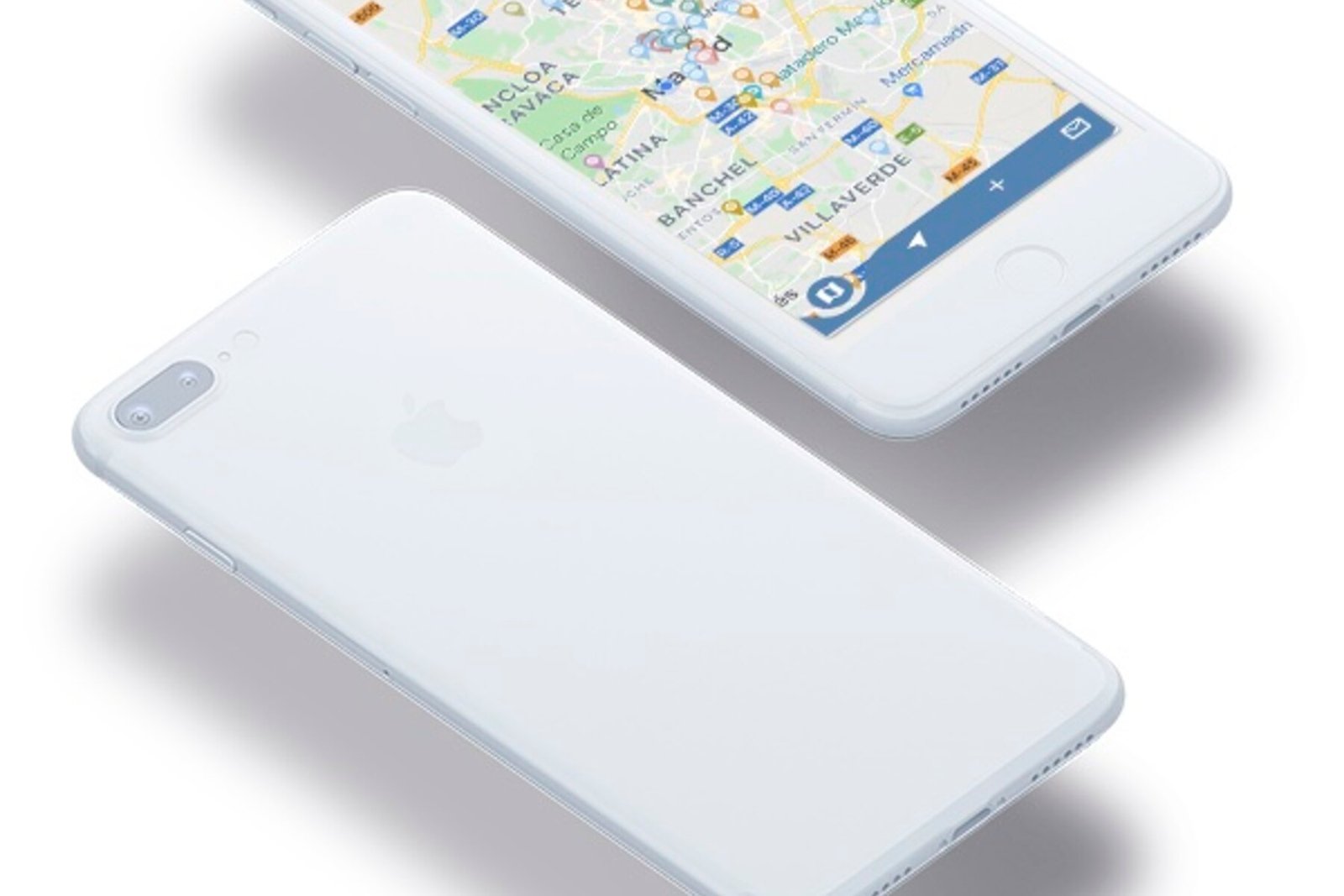 Matermap mobile map mockup