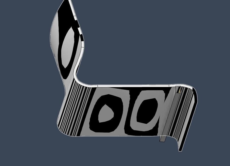 Zebra analysis on the final Fusion 360 chair shell
