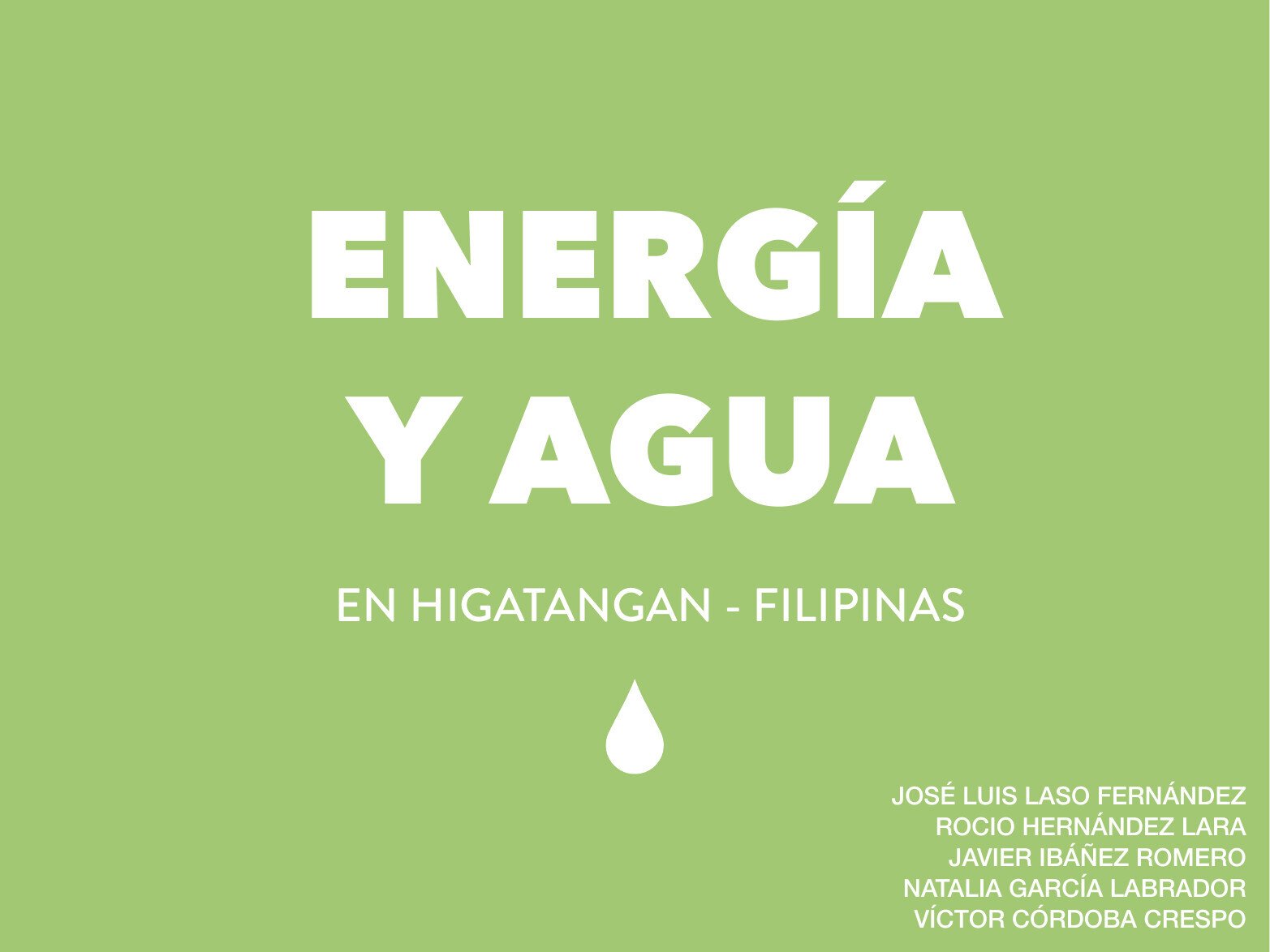Energy and water in Higatangan final presentation cover