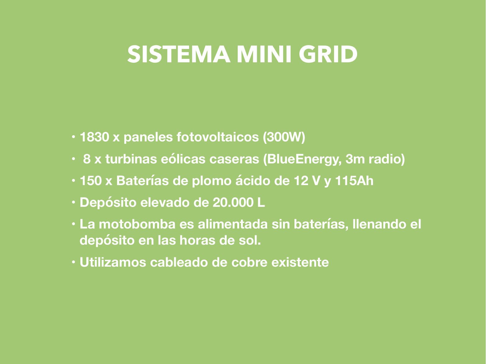 Hybrid mini grid design for Higatangan Island