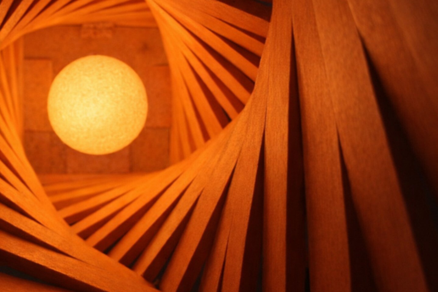 Warm wooden lamp detail from the RCA Design Products portfolio