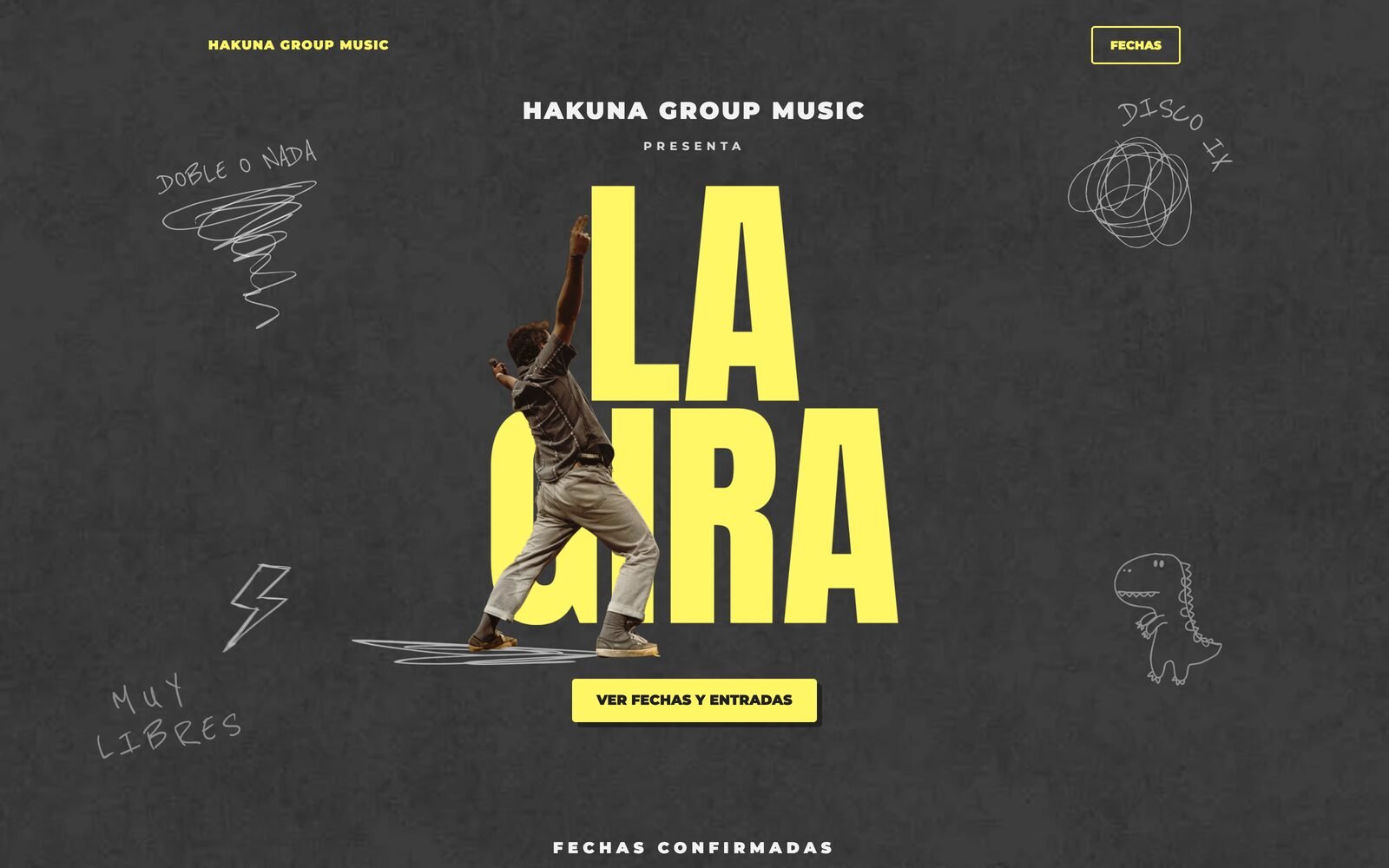 Hakuna Music La Gira desktop landing