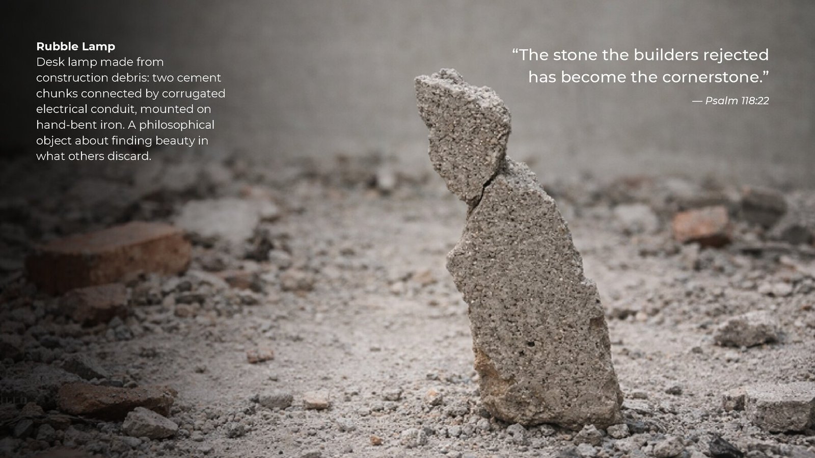 Rubble Lamp spread