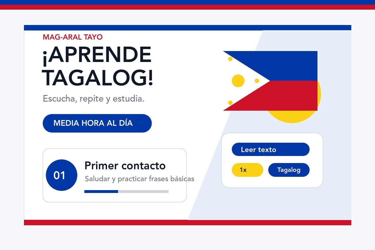 Aprende Tagalog portfolio cover